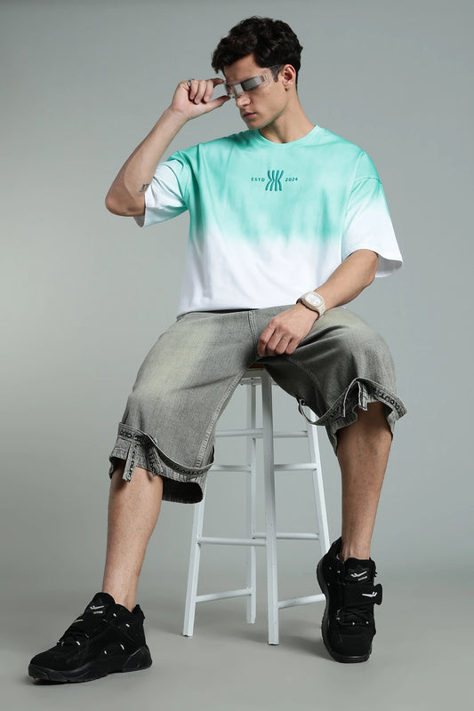Mint Fade Oversized T-Shirt - The Kattire