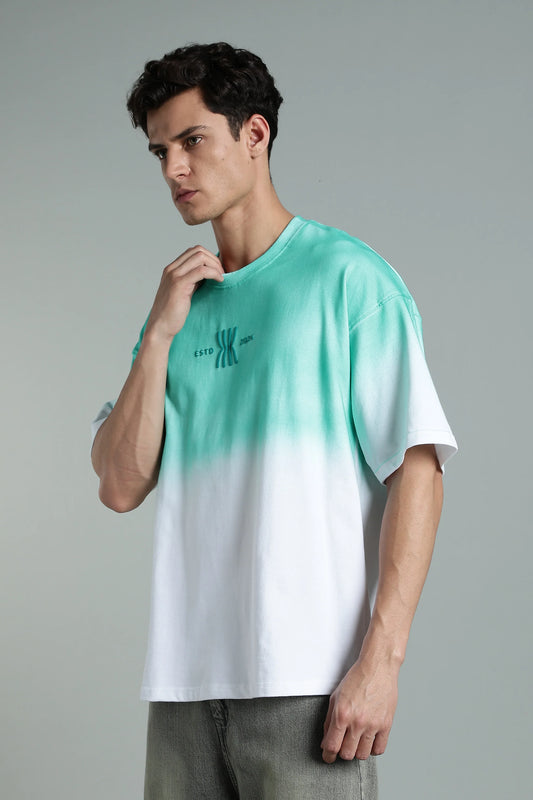 Mint Fade Oversized T-Shirt - The Kattire
