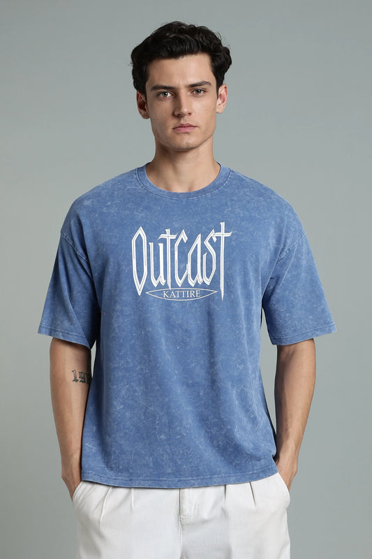 Stand out with bold attitude in the Outcast Graphic Oversized T-Shirt - The Kattire
