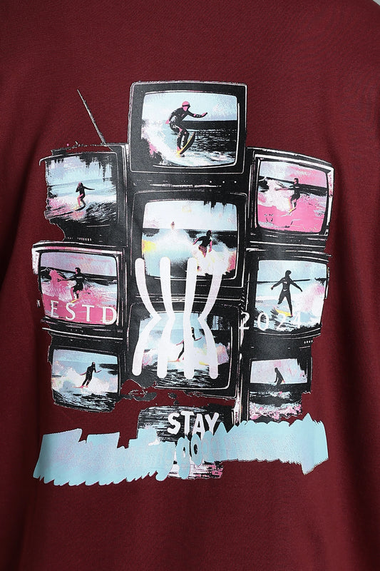 Retro Vision Oversized Graphic T-Shirt - The Kattire