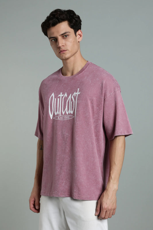 Stand out with bold attitude in the Outcast Graphic Oversized T-Shirt - The Kattire