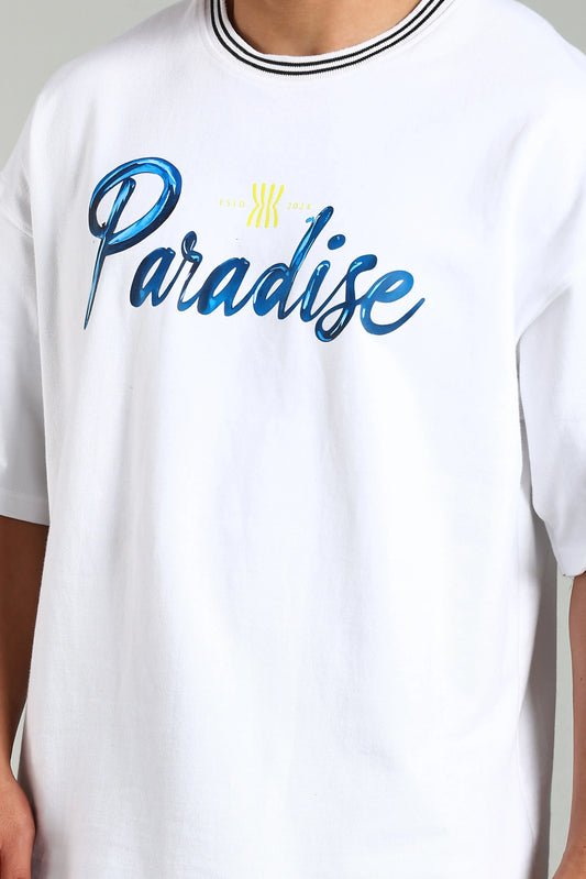 Paradise Oversized Heavyweight T-Shirt – 240 GSM - The Kattire
