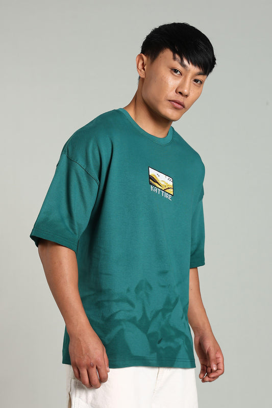 Passion Vista Graphic Oversized T-Shirt - The Kattire