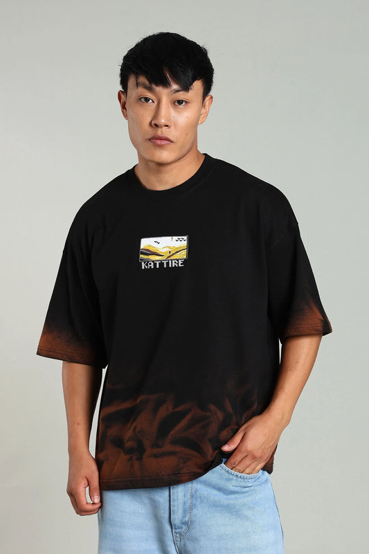 Passion Vista Graphic Oversized T-Shirt - The Kattire