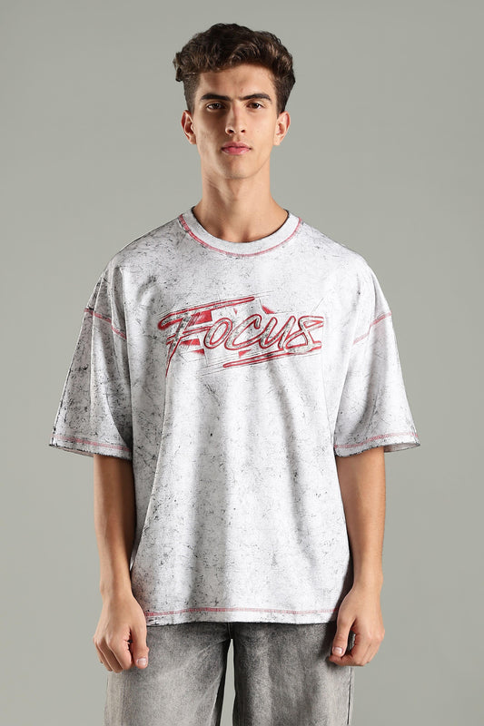 Focus Graphic Oversized T-Shirt - The Kattire