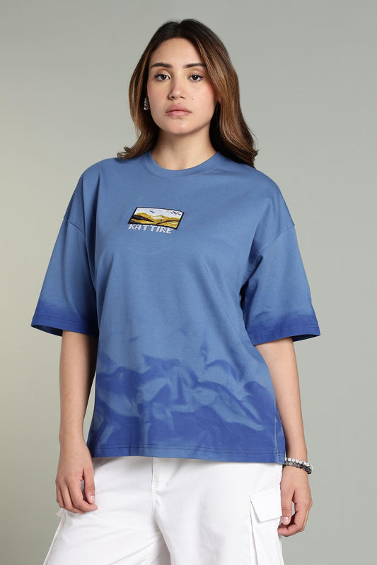Passion Vista Graphic Oversized T-Shirt - The Kattire