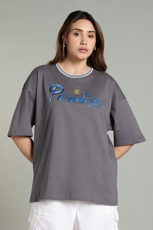 Paradise Graphic Oversized T-Shirt - The Kattire