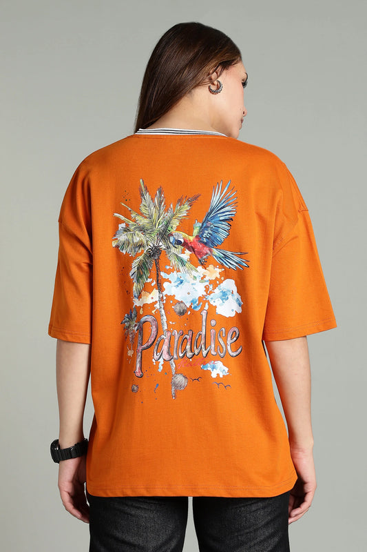 Paradise Graphic Oversized T-Shirt - The Kattire