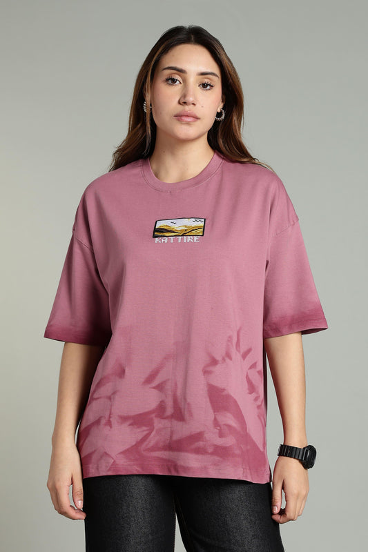 Passion Vista Graphic Oversized T-Shirt - The Kattire
