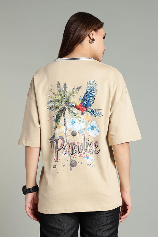 Paradise Graphic Oversized T-Shirt - The Kattire