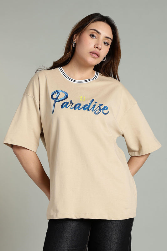 Paradise Graphic Oversized T-Shirt - The Kattire