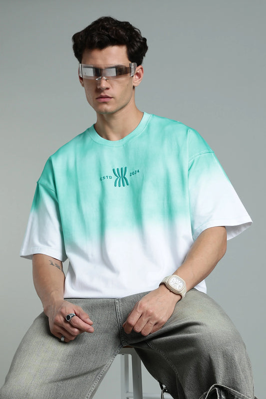 Mint Fade Oversized T-Shirt - The Kattire