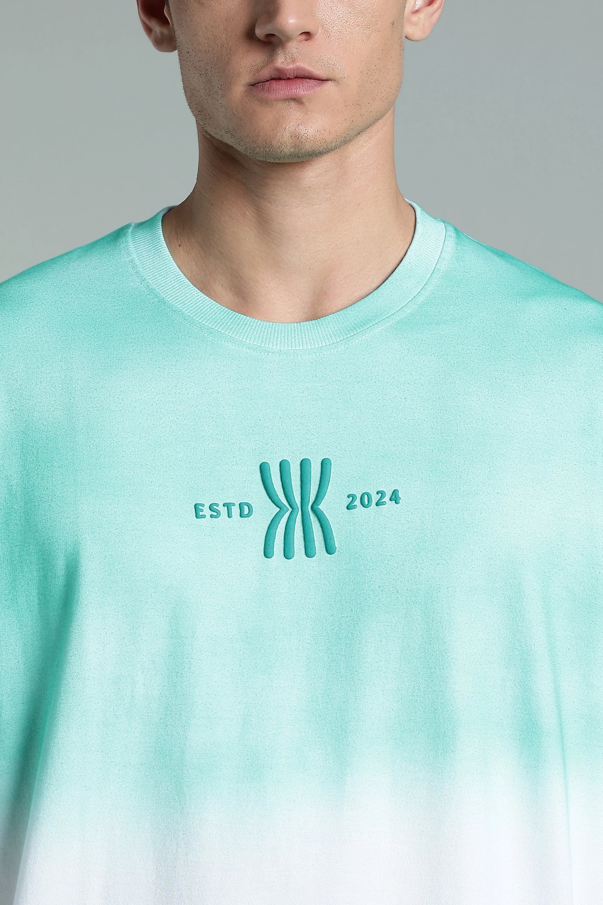 Mint Fade Oversized T-Shirt - The Kattire