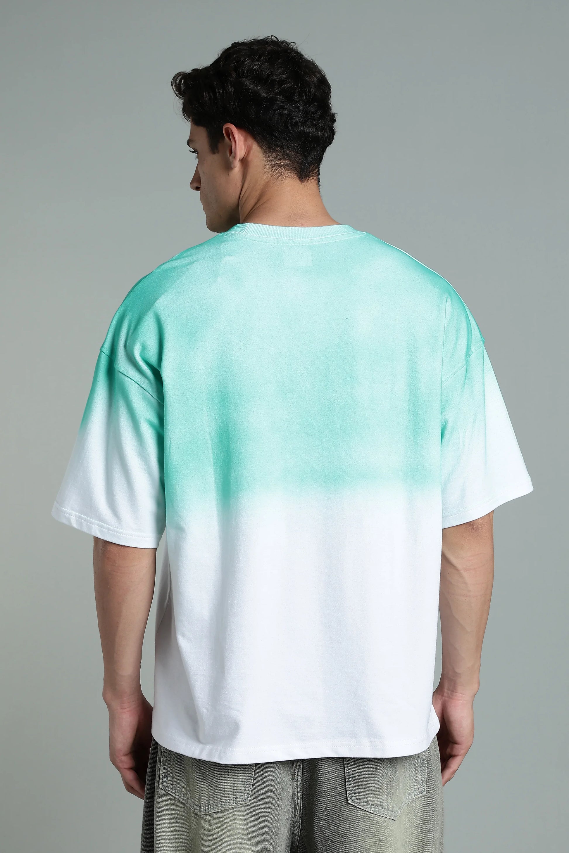 Mint Fade Oversized T-Shirt - The Kattire