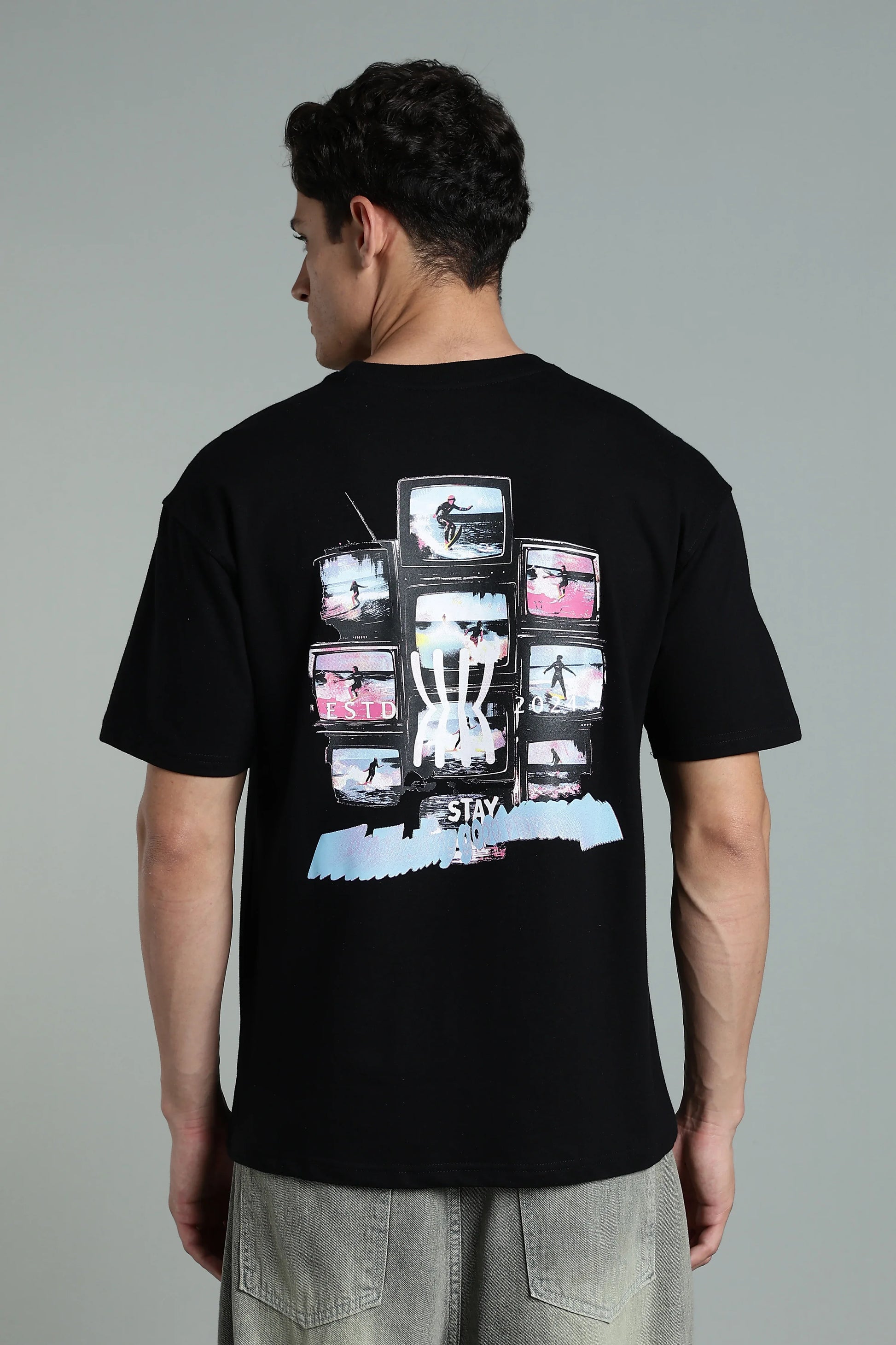 Retro Vision Oversized Graphic T-Shirt - The Kattire