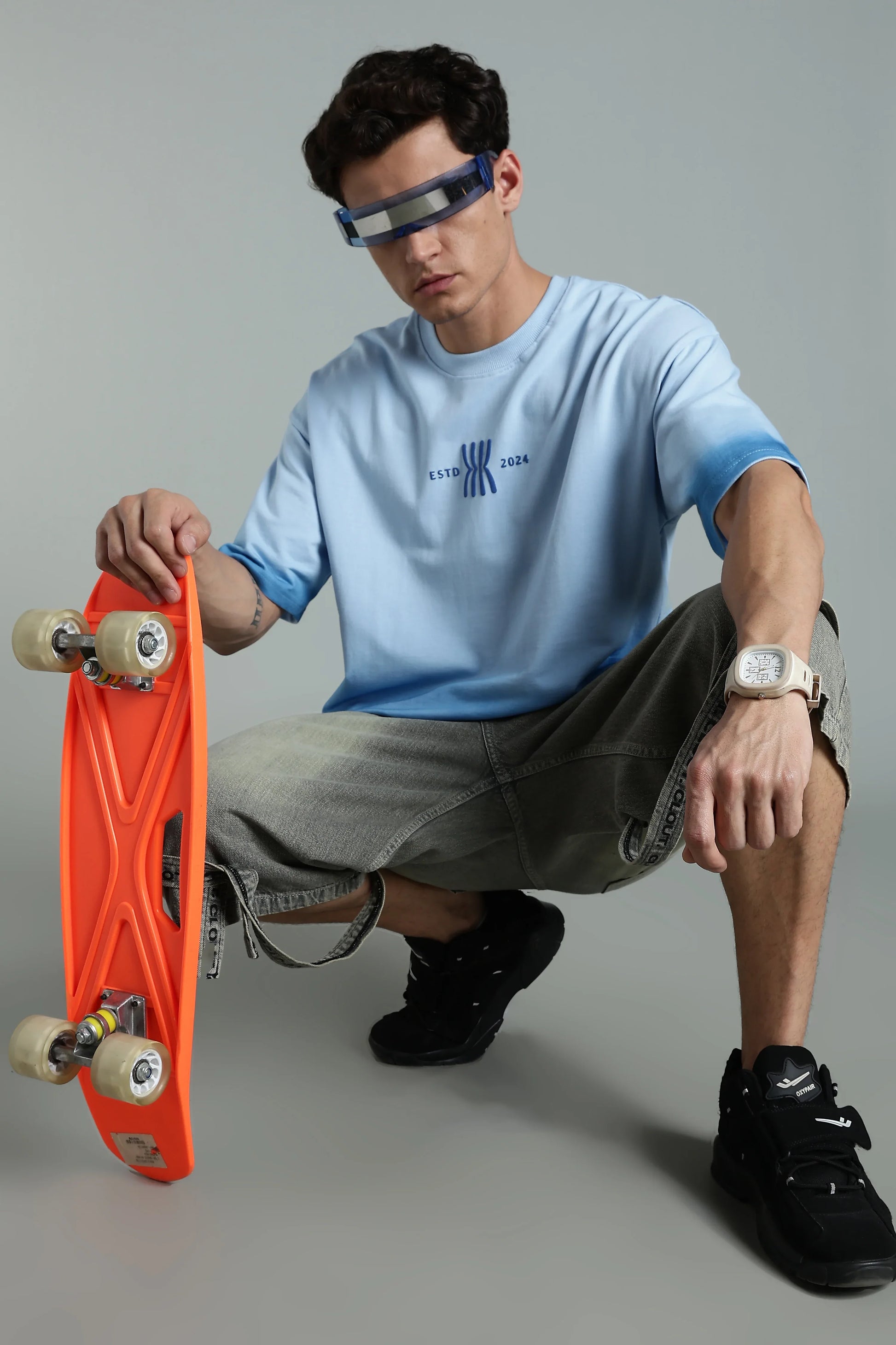 Mint Fade Oversized T-Shirt - The Kattire