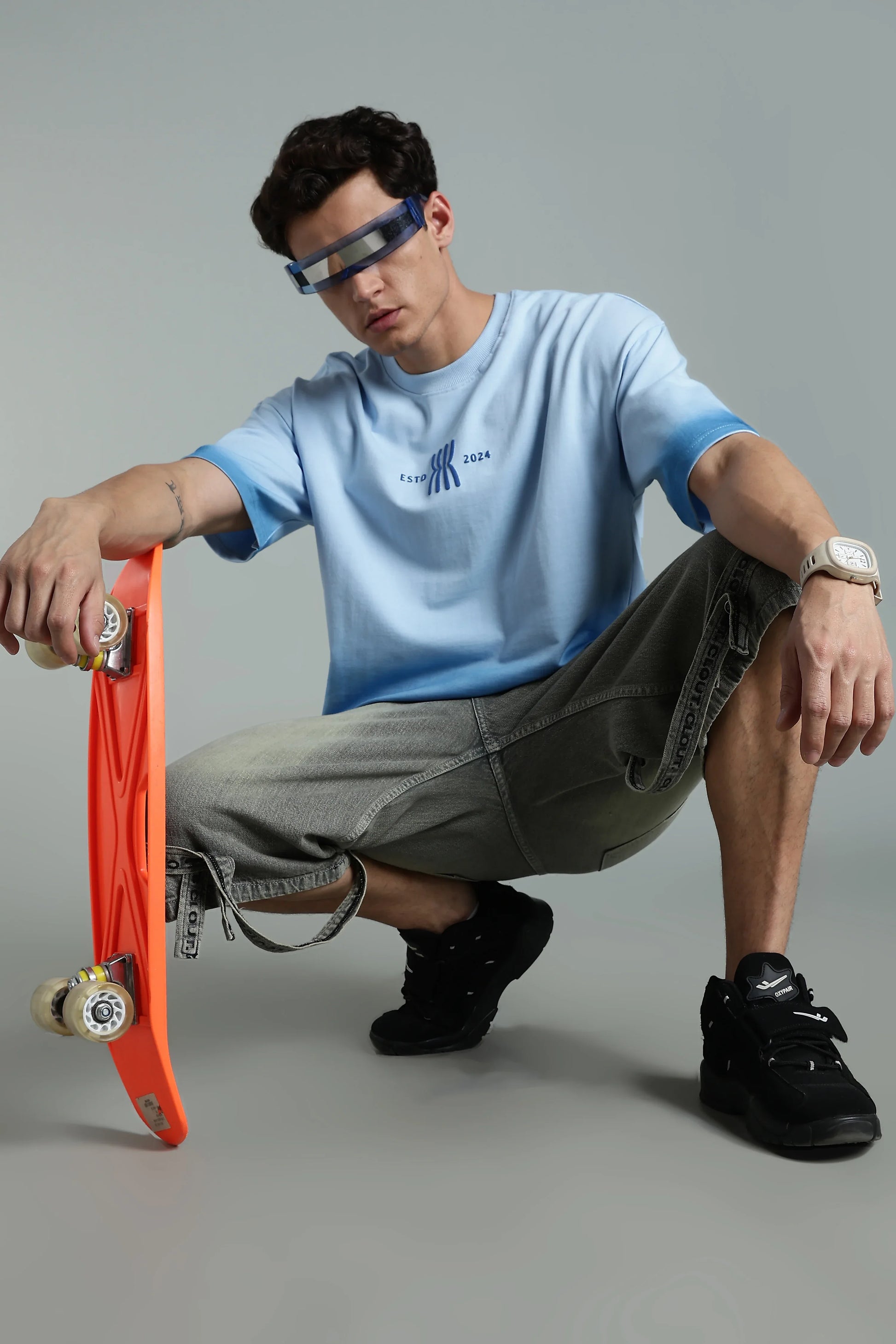 Mint Fade Oversized T-Shirt - The Kattire
