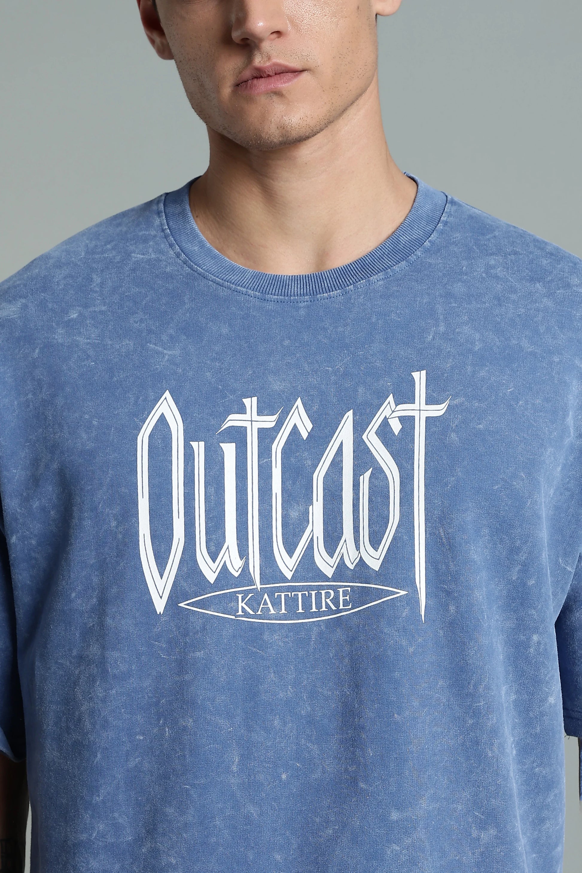 Stand out with bold attitude in the Outcast Graphic Oversized T-Shirt - The Kattire