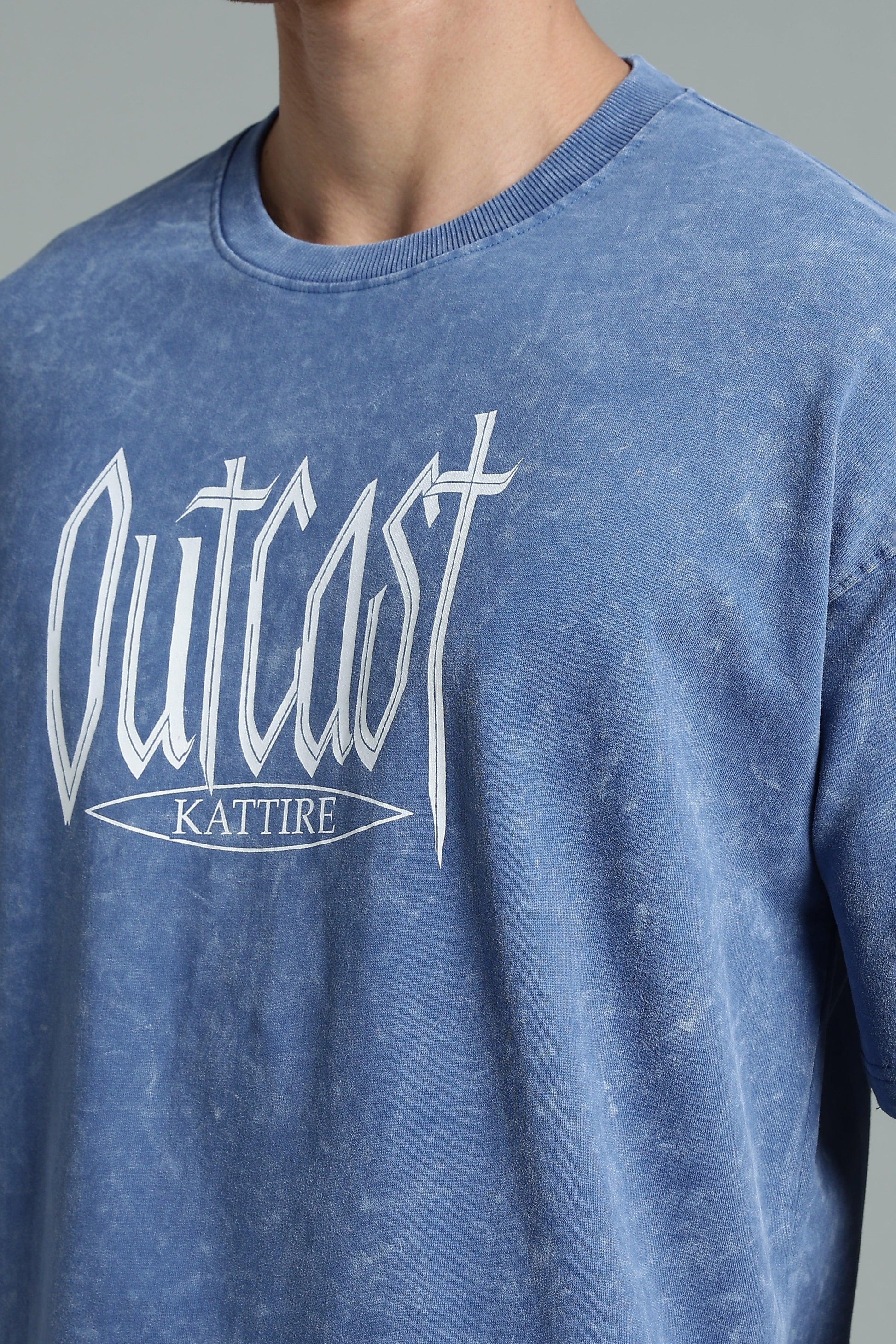 Stand out with bold attitude in the Outcast Graphic Oversized T-Shirt - The Kattire