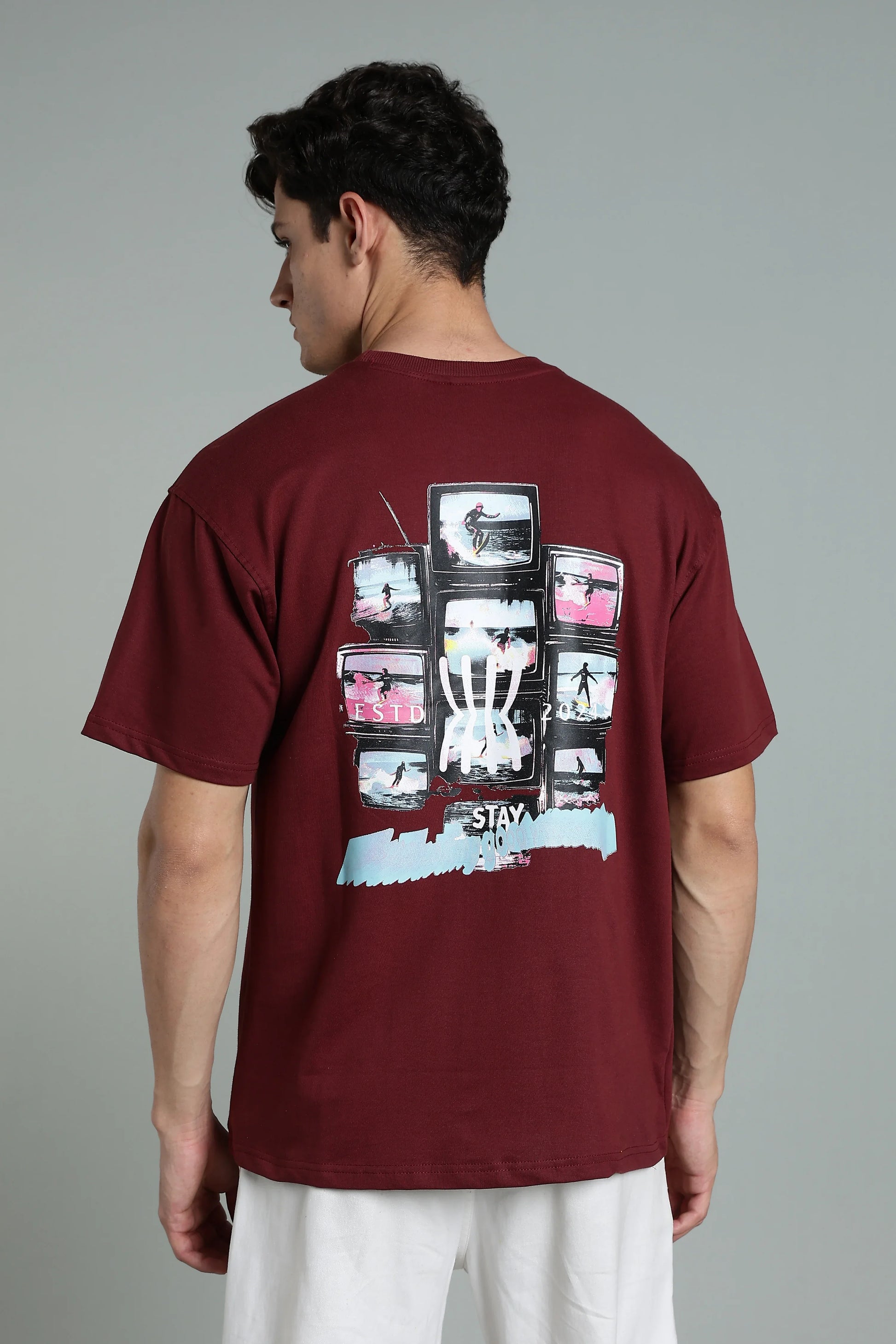 Retro Vision Oversized Graphic T-Shirt - The Kattire
