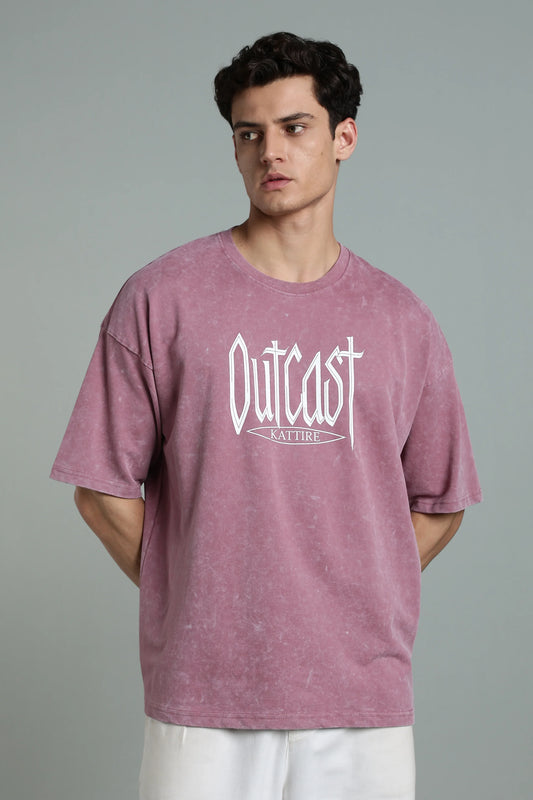 Stand out with bold attitude in the Outcast Graphic Oversized T-Shirt - The Kattire