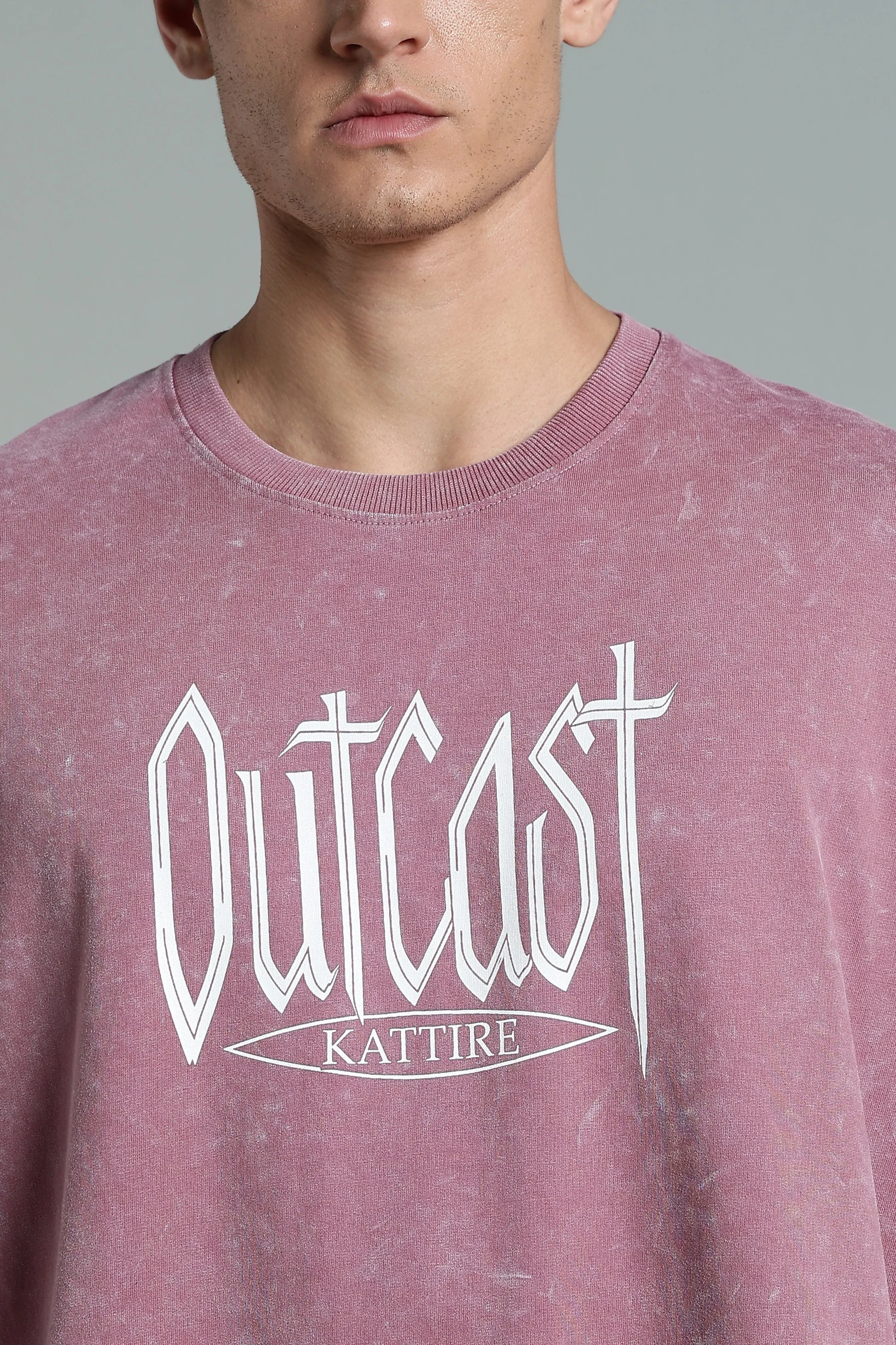 Stand out with bold attitude in the Outcast Graphic Oversized T-Shirt - The Kattire