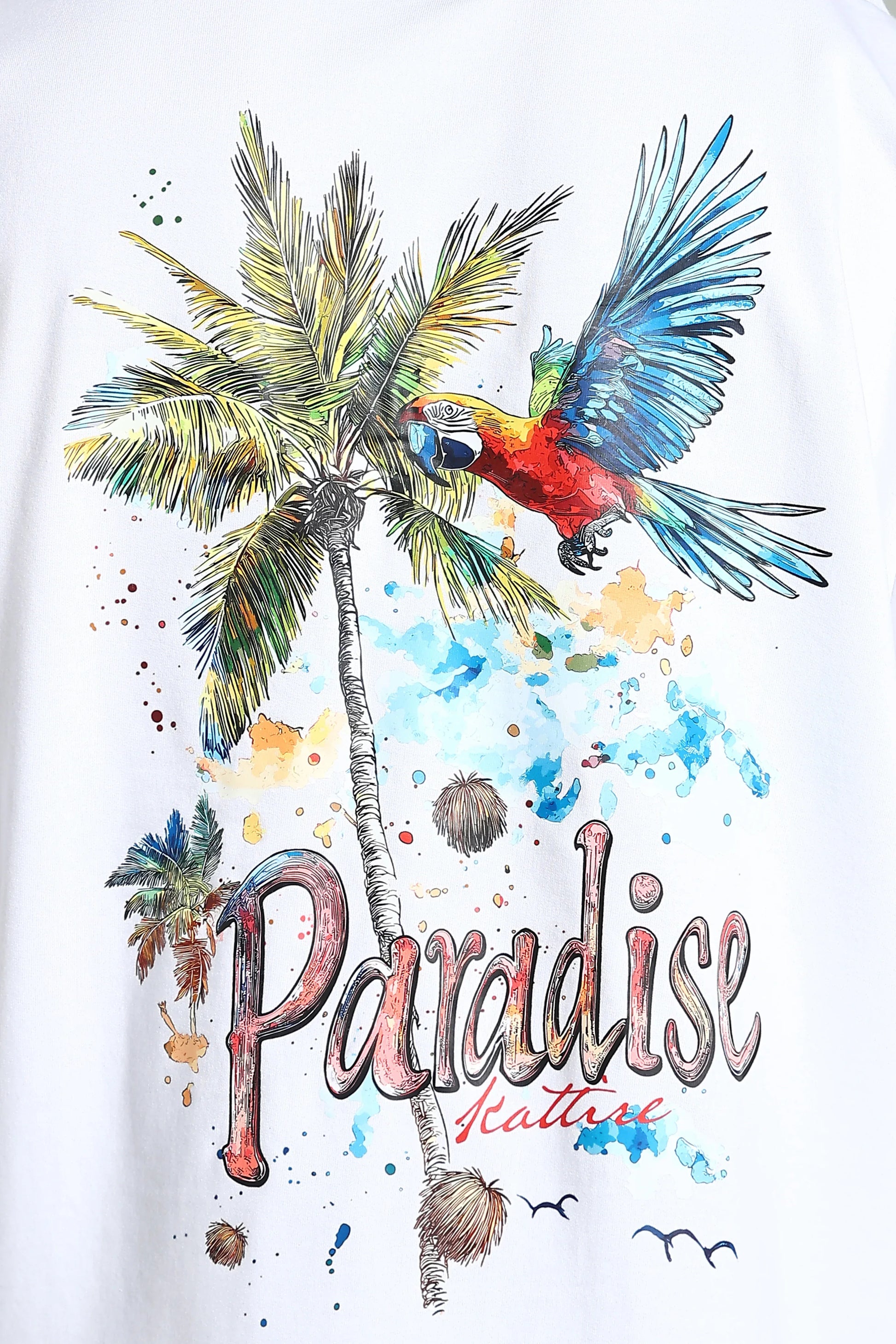 Paradise Oversized Heavyweight T-Shirt – 240 GSM - The Kattire