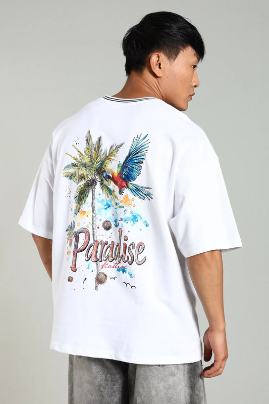 Paradise Oversized Heavyweight T-Shirt – 240 GSM - The Kattire