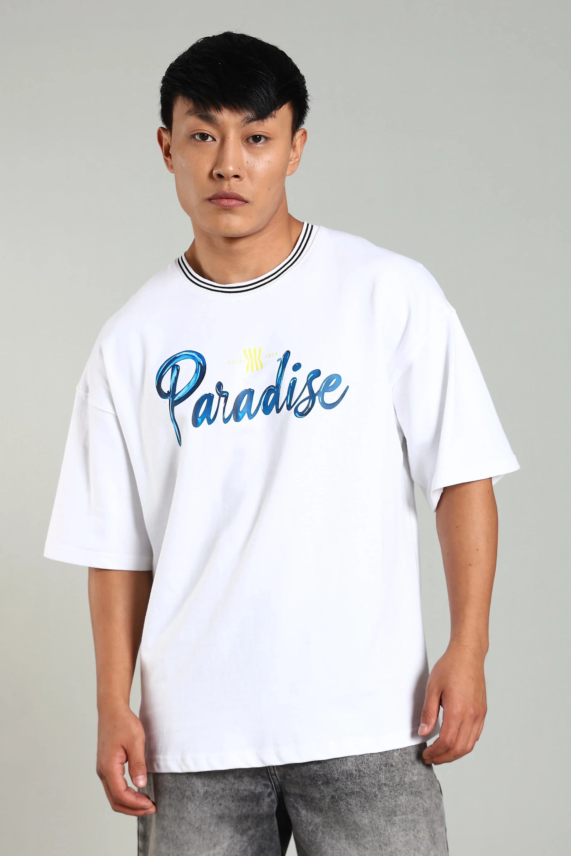 Paradise Oversized Heavyweight T-Shirt – 240 GSM - The Kattire