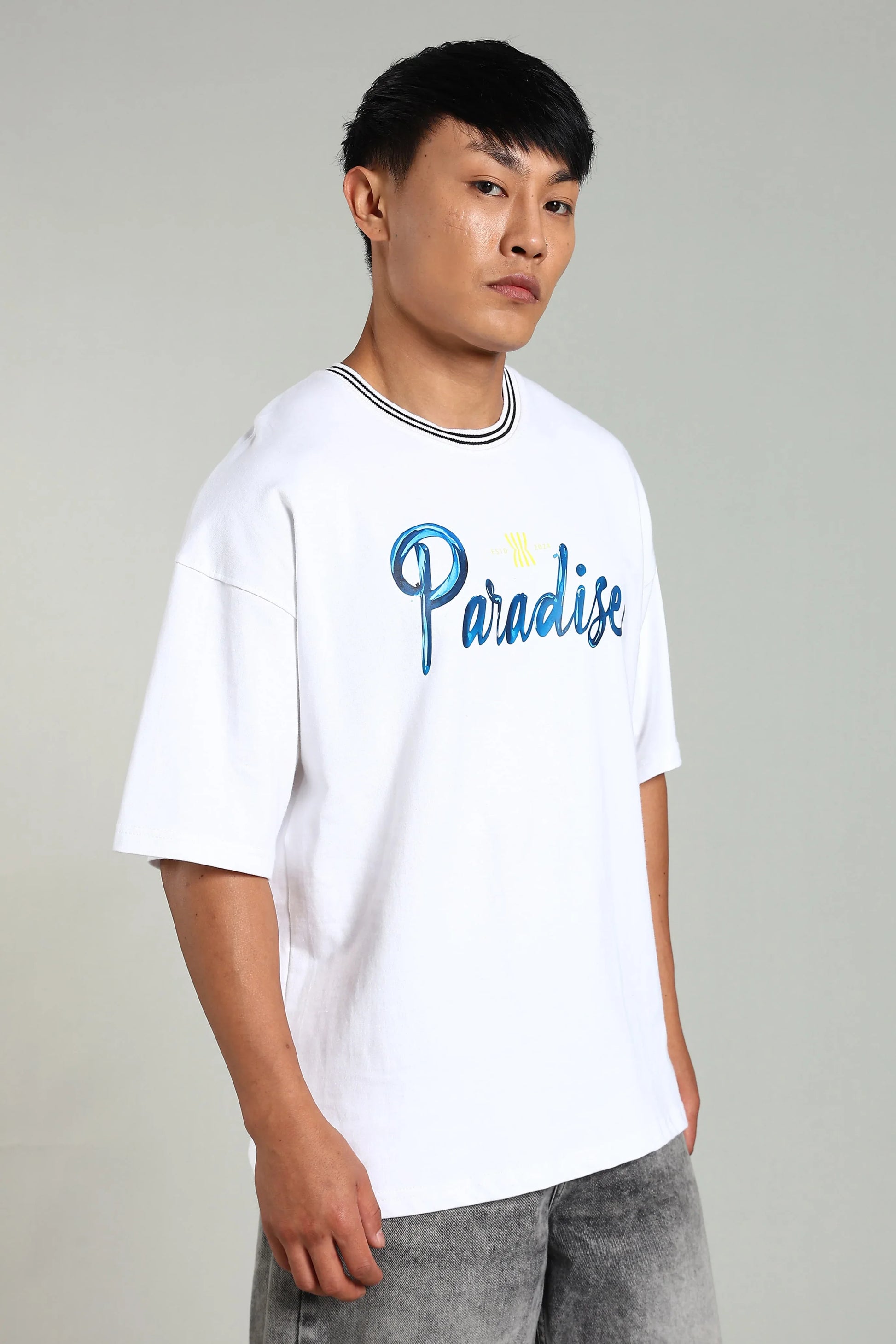 Paradise Oversized Heavyweight T-Shirt – 240 GSM - The Kattire