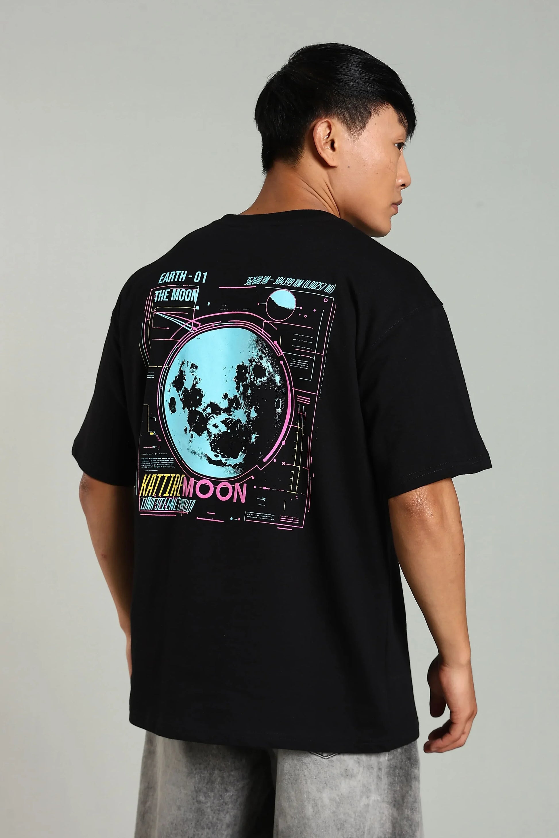 Kattire Moon Oversized T-Shirt - The Kattire