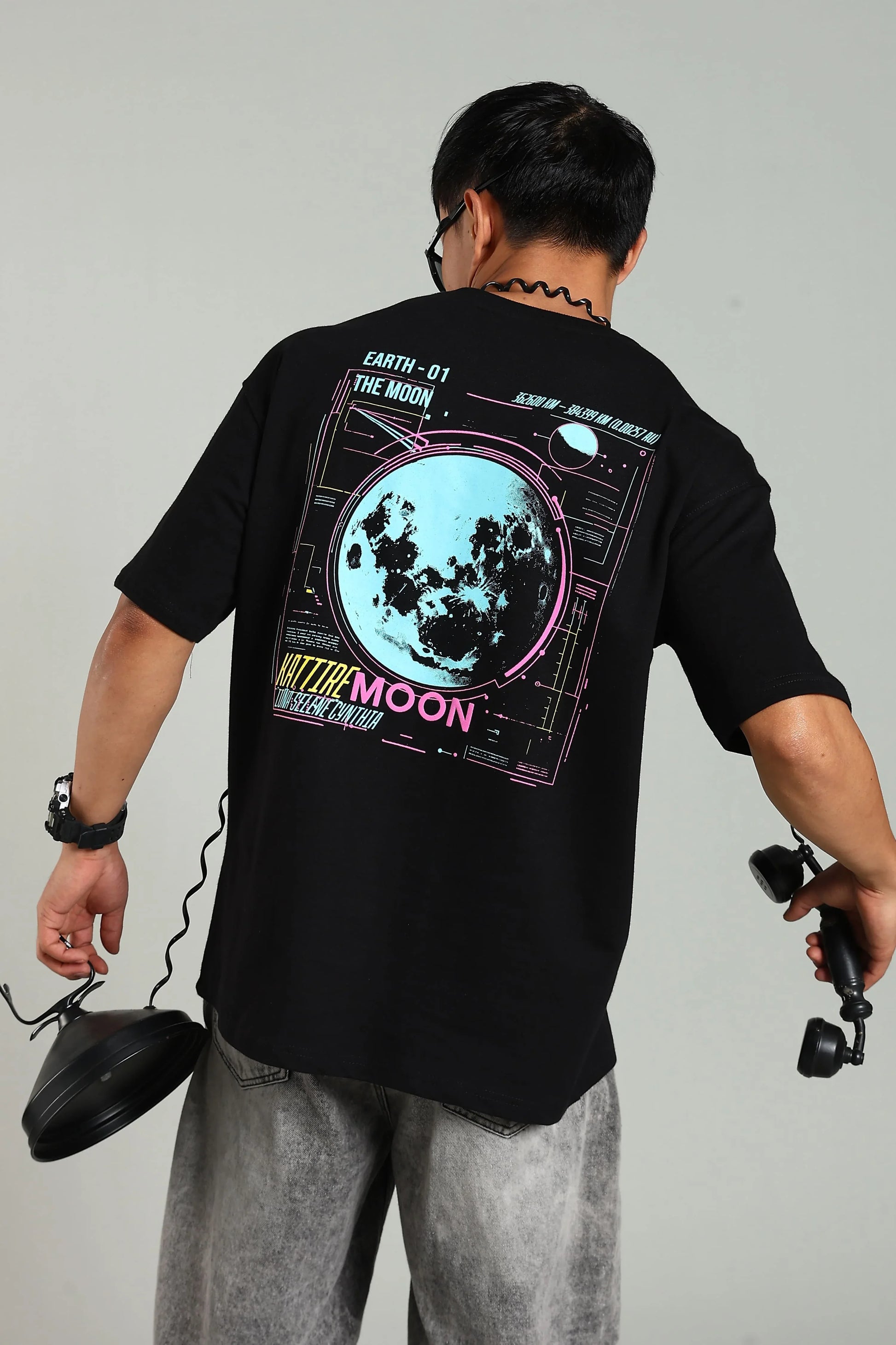 Kattire Moon Oversized T-Shirt - The Kattire