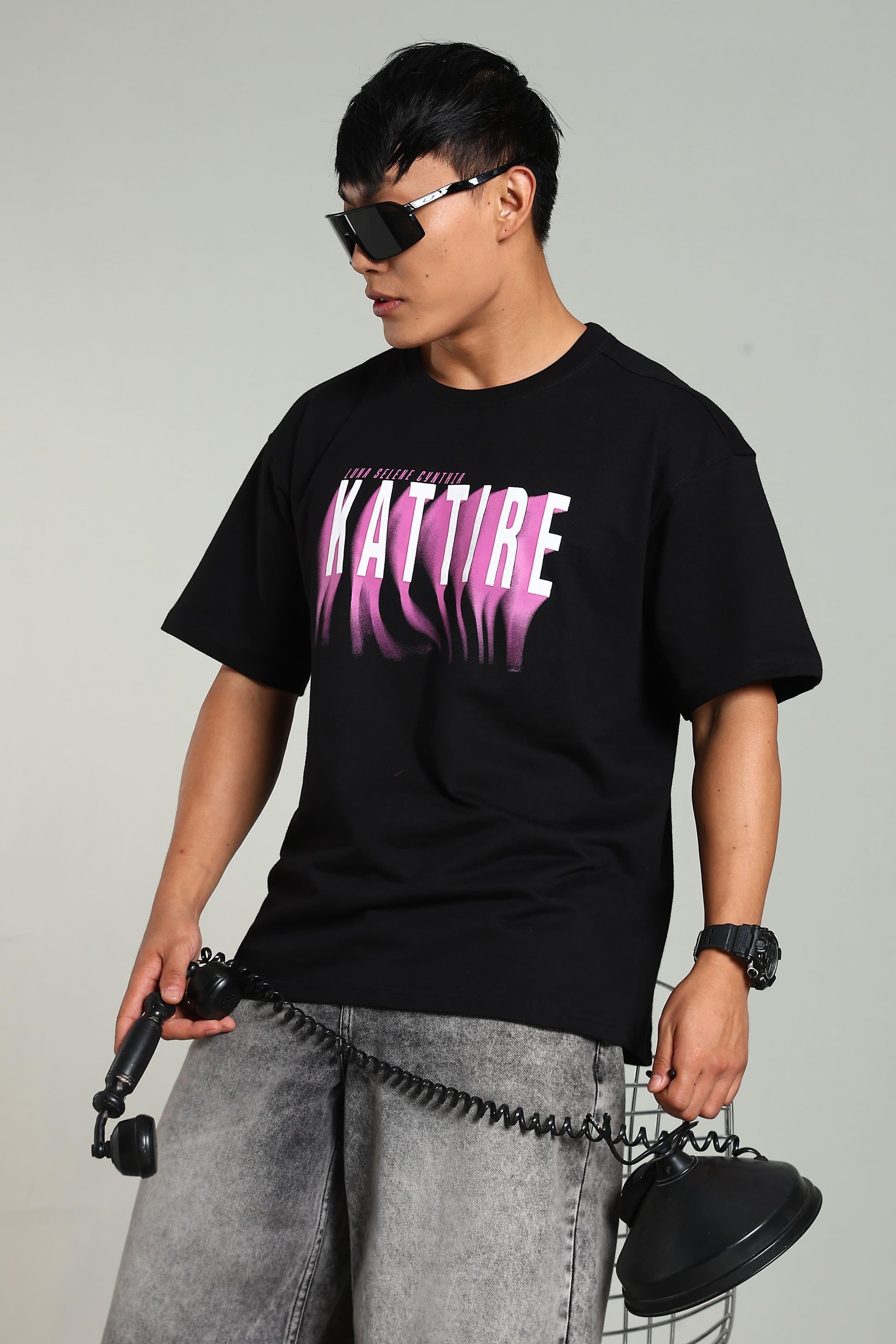 Kattire Moon Oversized T-Shirt - The Kattire