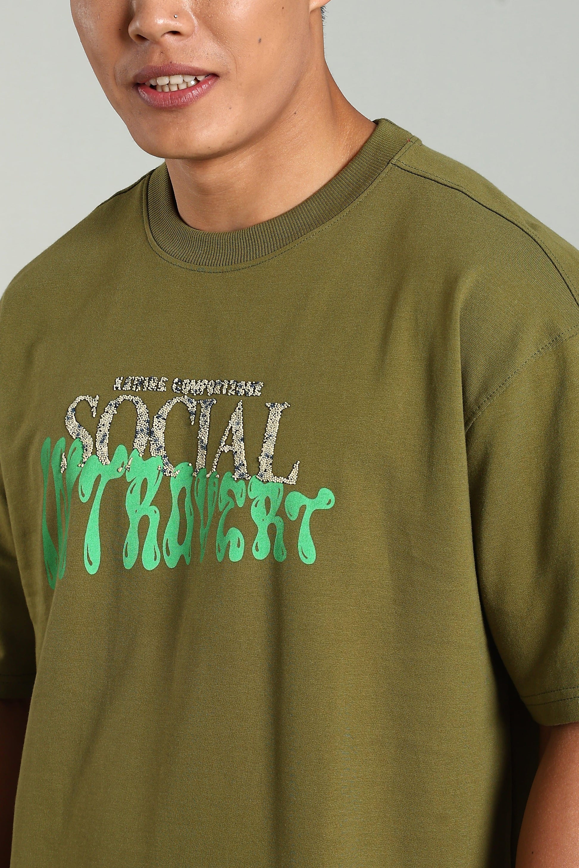 Social Introvert Graphic Oversized T-Shirt - The Kattire