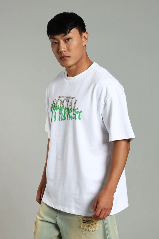 Social Introvert Graphic Oversized T-Shirt - The Kattire