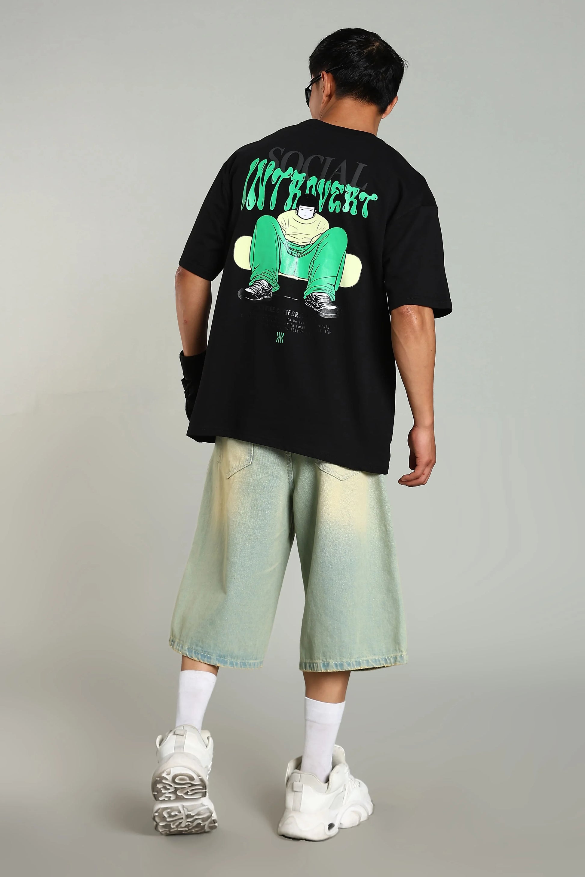 Social Introvert Graphic Oversized T-Shirt - The Kattire