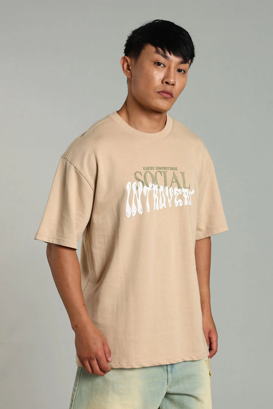 Social Introvert Graphic Oversized T-Shirt - The Kattire