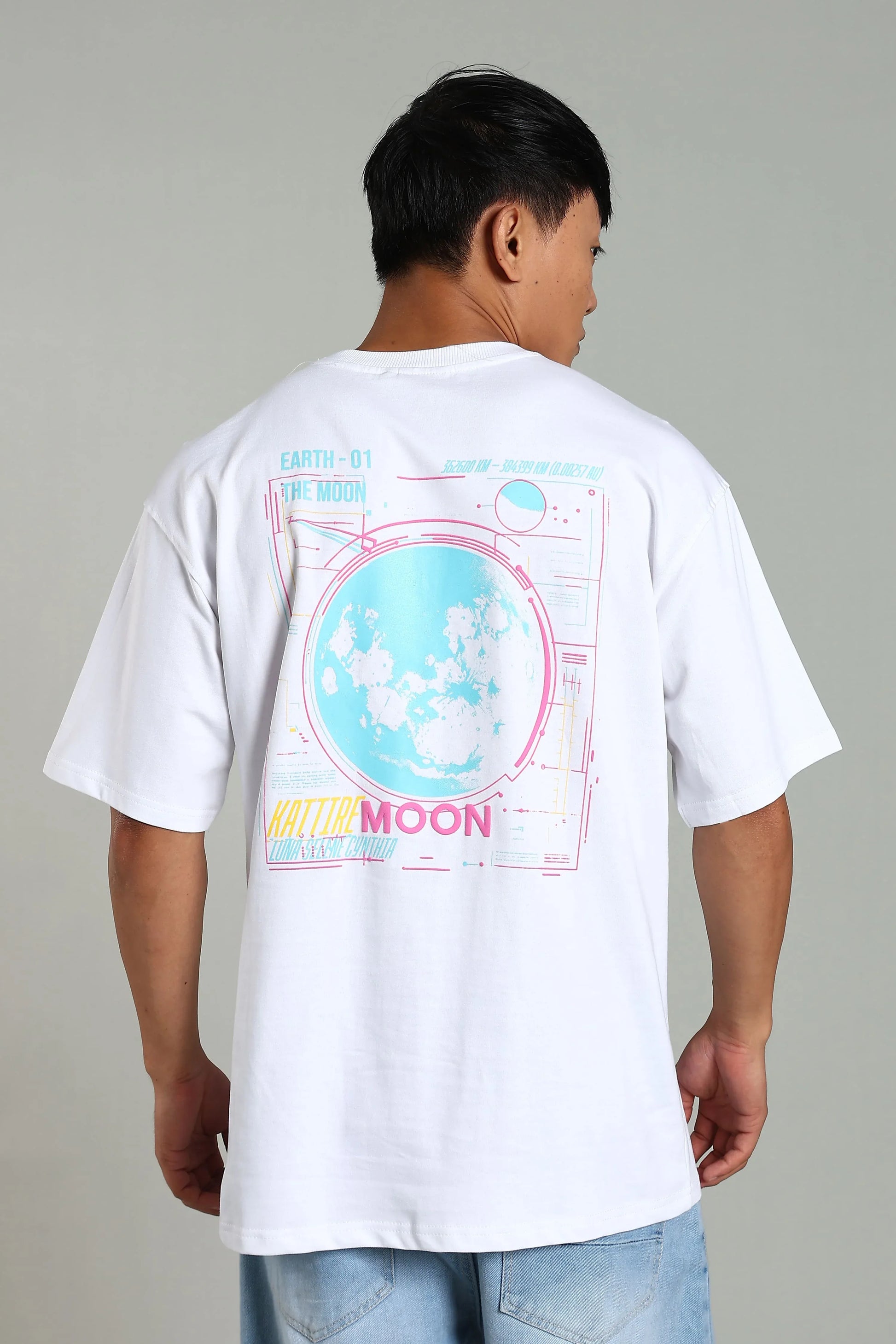 Kattire Moon Oversized T-Shirt - The Kattire