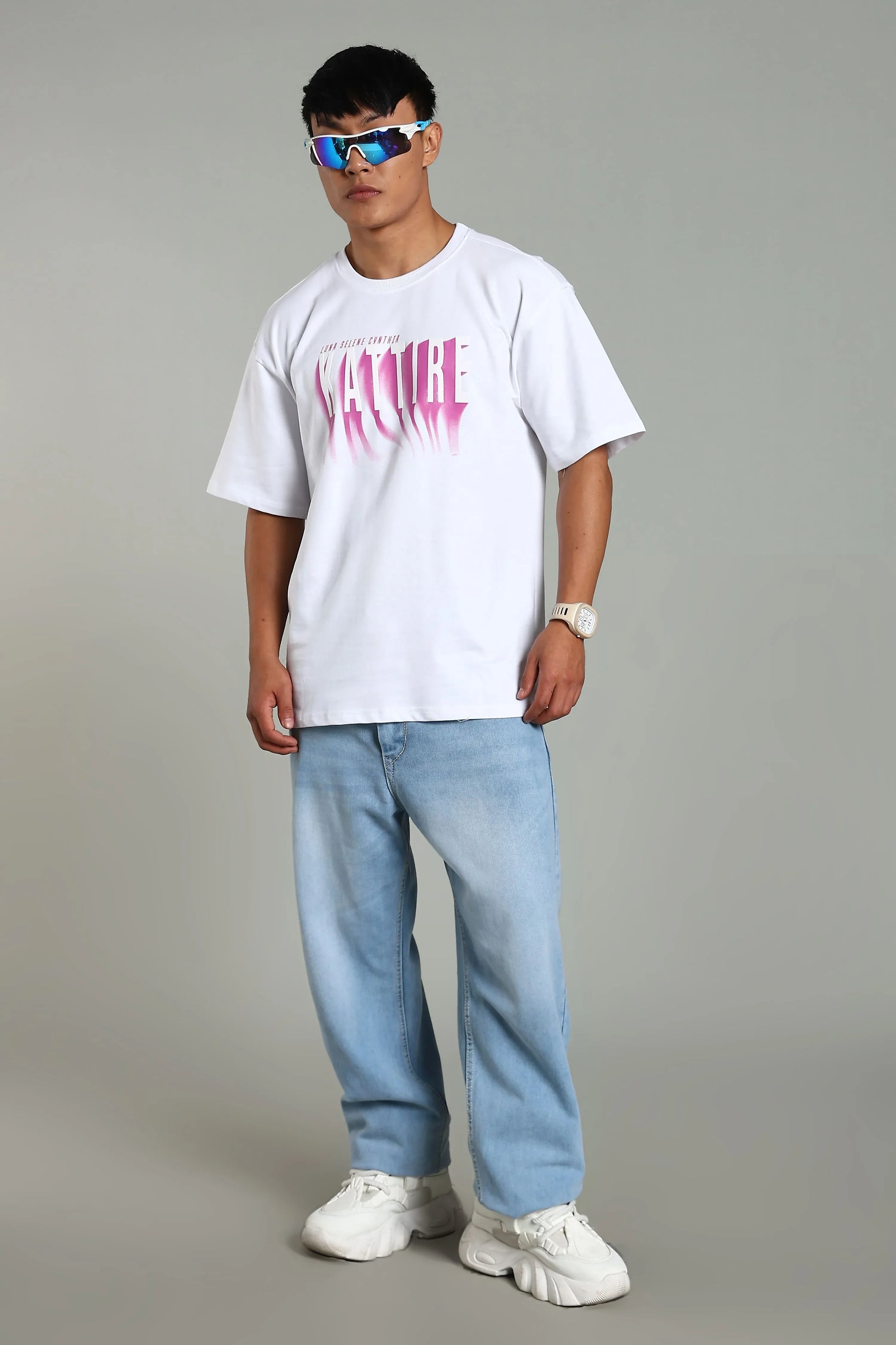 Kattire Moon Oversized T-Shirt - The Kattire