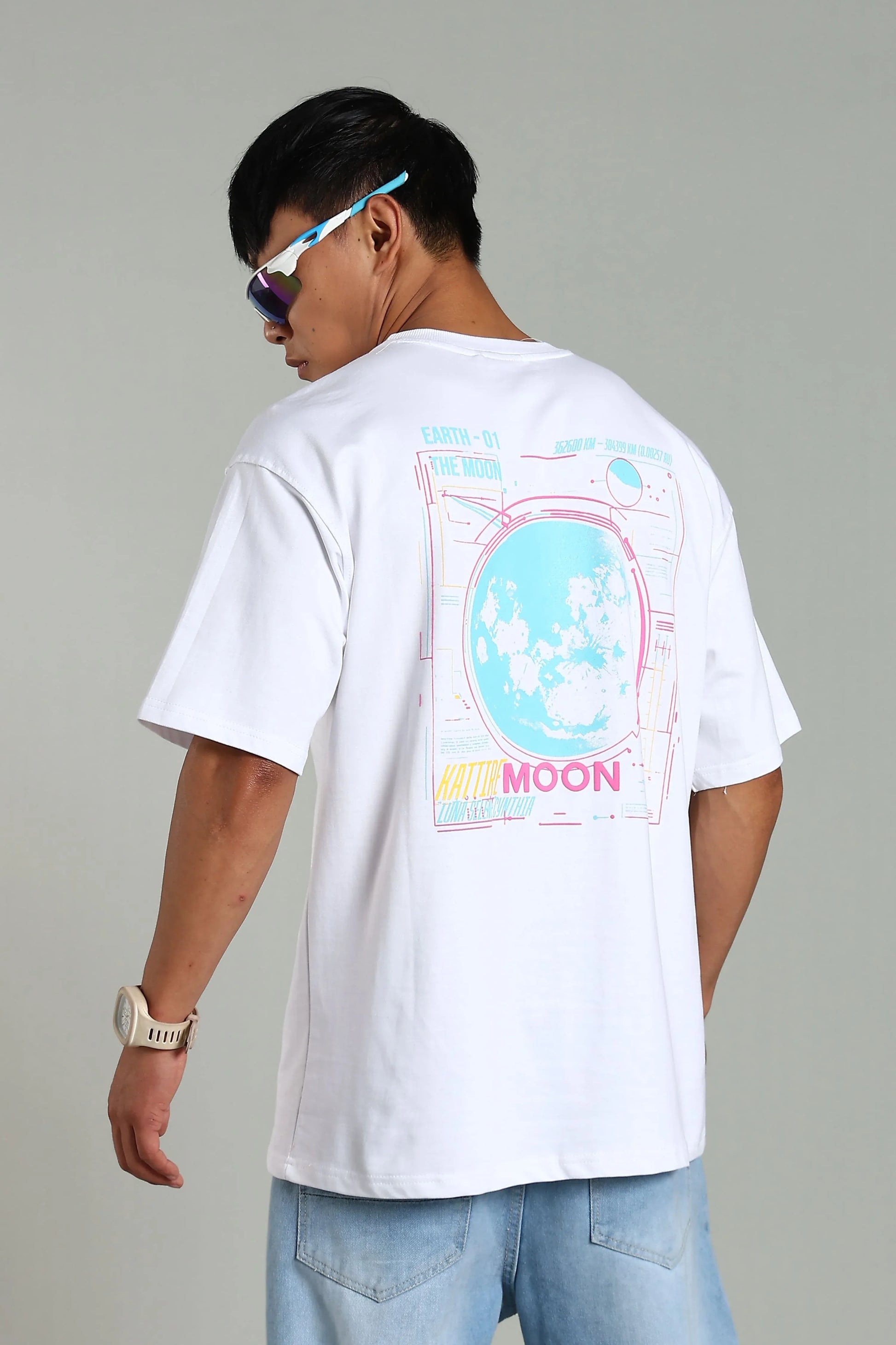 Kattire Moon Oversized T-Shirt - The Kattire