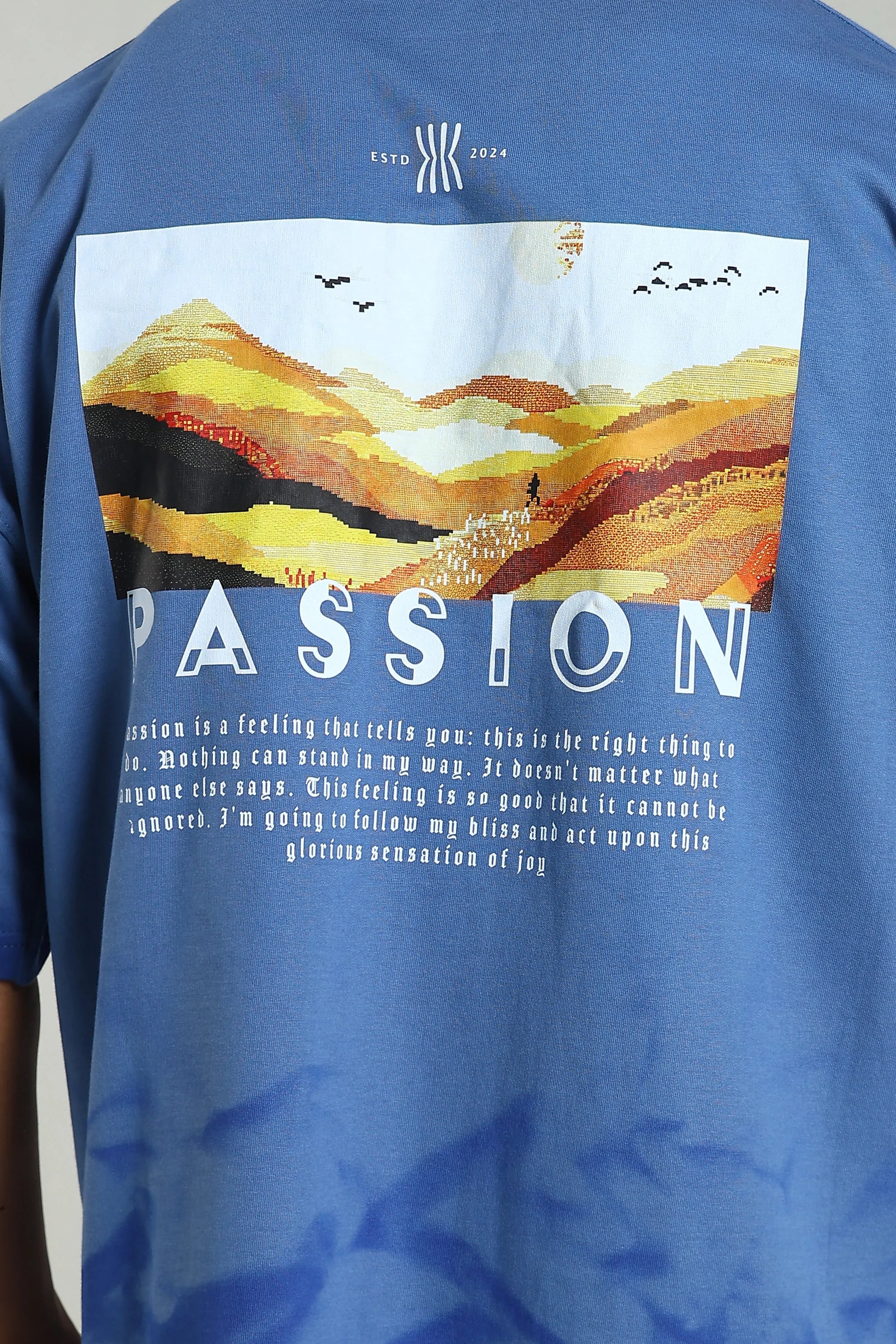 Passion Vista Graphic Oversized T-Shirt - The Kattire