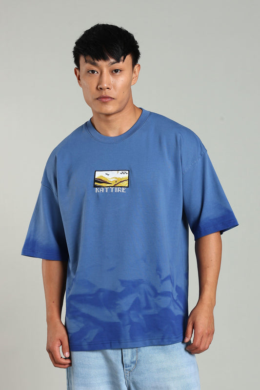Passion Vista Graphic Oversized T-Shirt - The Kattire