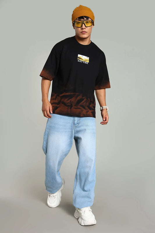 Passion Vista Graphic Oversized T-Shirt - The Kattire