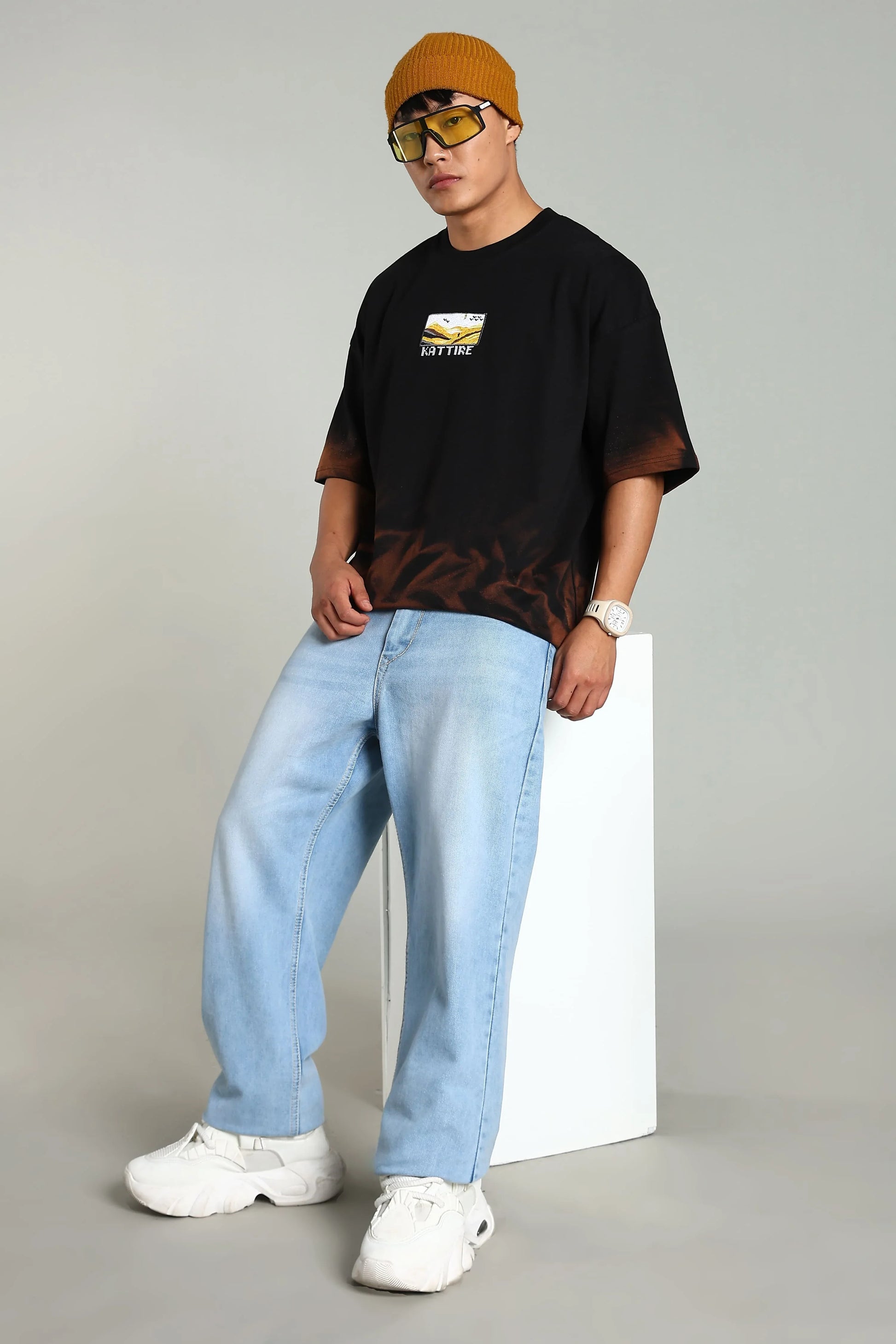 Passion Vista Graphic Oversized T-Shirt - The Kattire