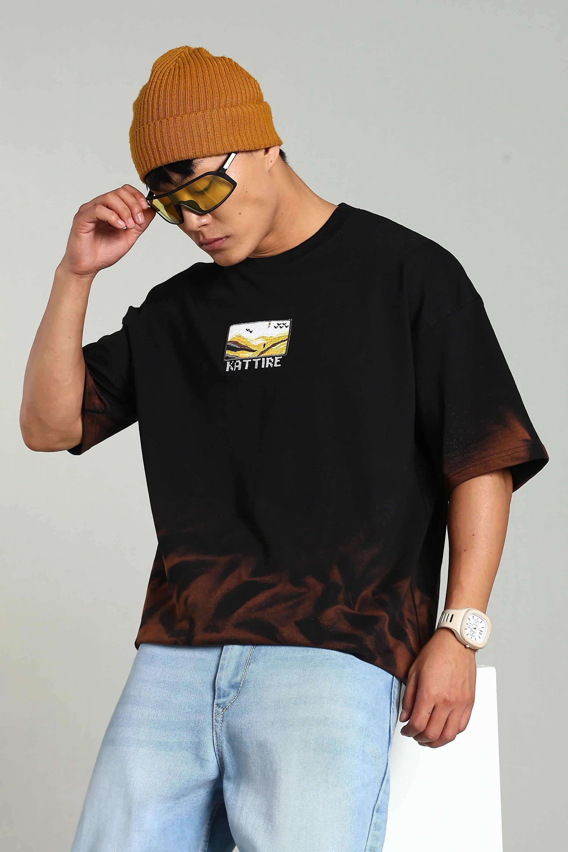 Passion Vista Graphic Oversized T-Shirt - The Kattire
