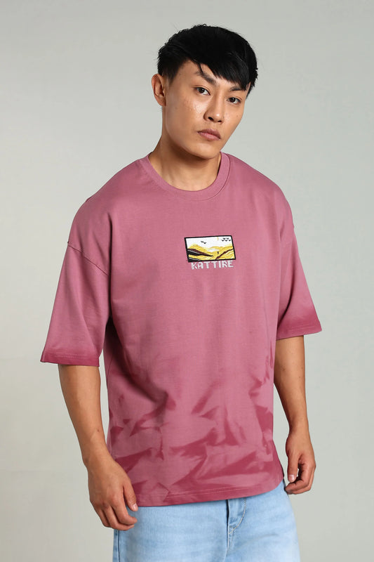 Passion Vista Graphic Oversized T-Shirt - The Kattire