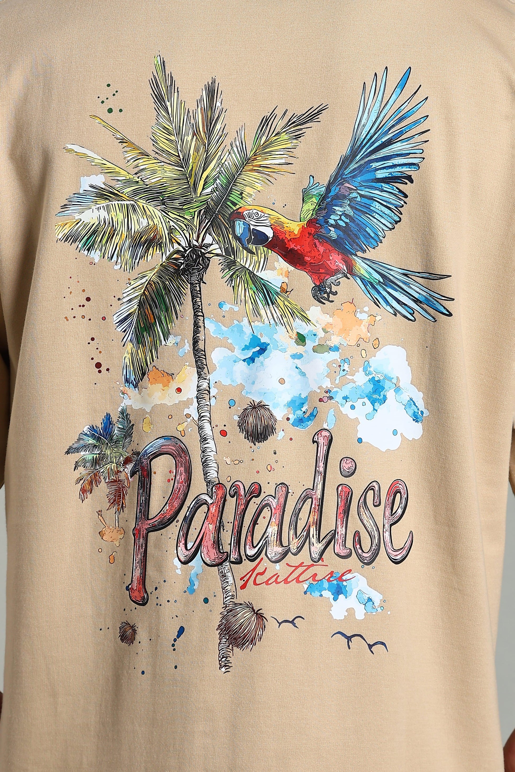 Paradise Graphic Oversized T-Shirt - The Kattire