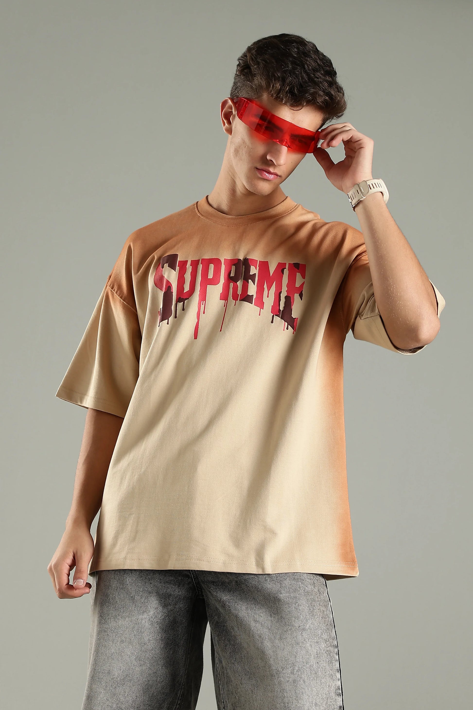 Supreme Graphic Oversized T-Shirt - The Kattire