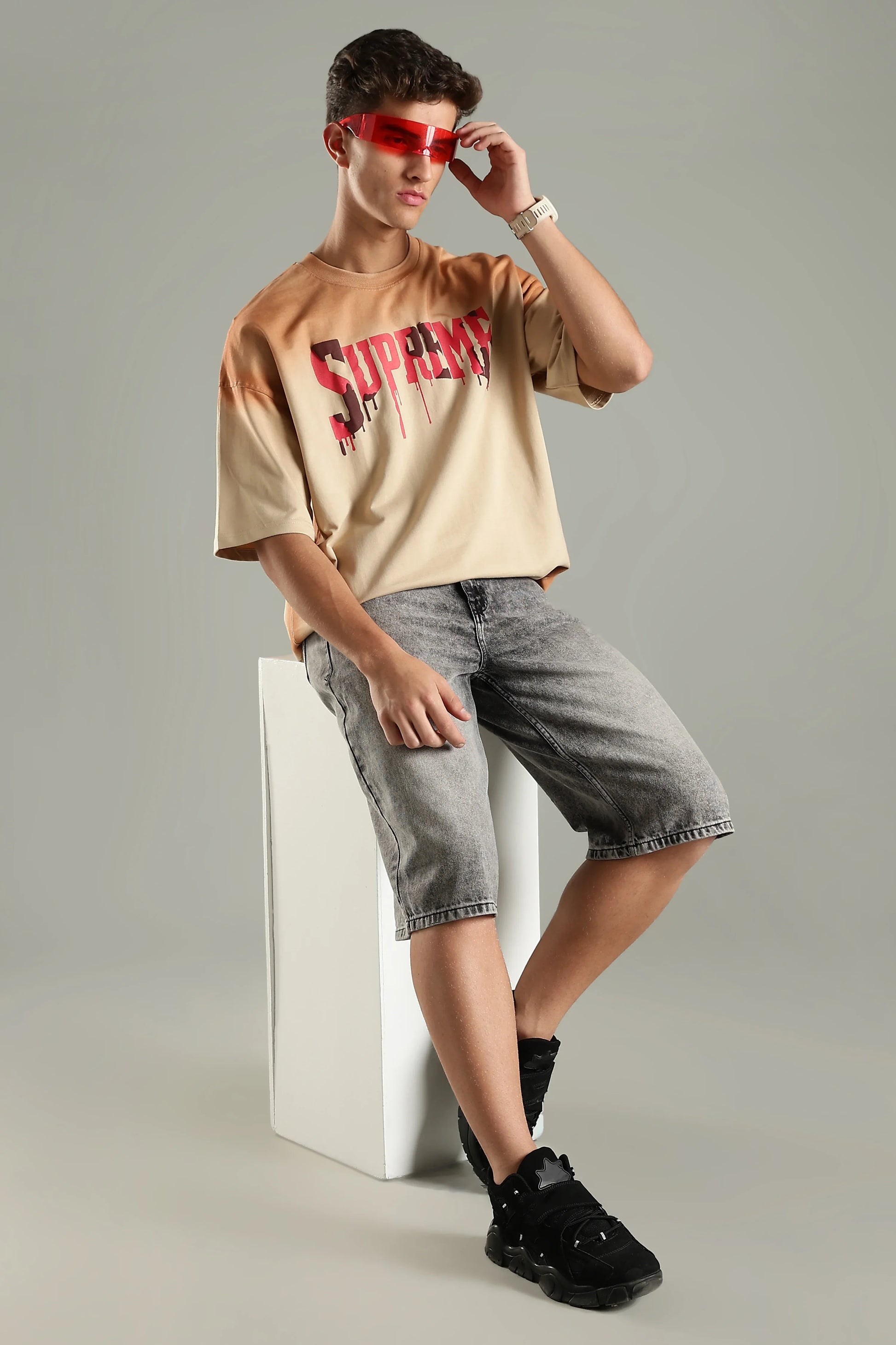 Supreme Graphic Oversized T-Shirt - The Kattire