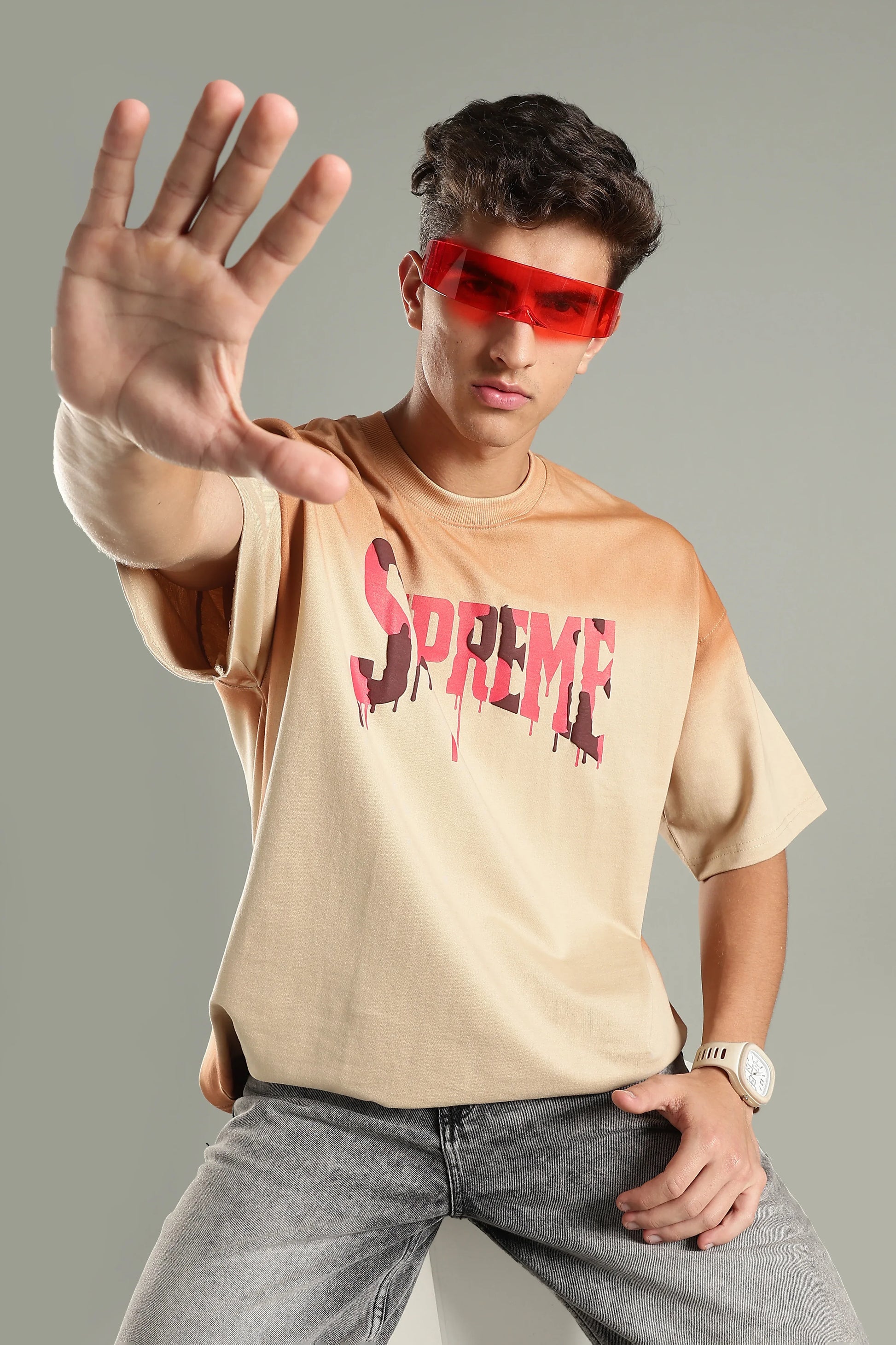 Supreme Graphic Oversized T-Shirt - The Kattire
